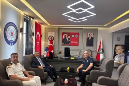 Fethiye Kaymakamı Akkaya'dan Emniyet Müdürü Yüceur'a Ziyaret