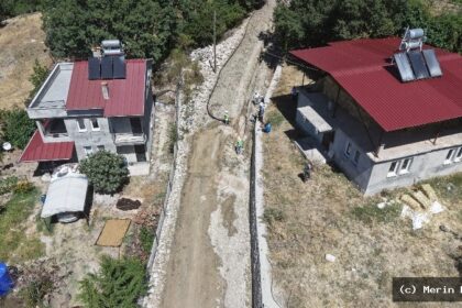 Kayacık su sorunu çözümü için yenilenen içme suyu hattı