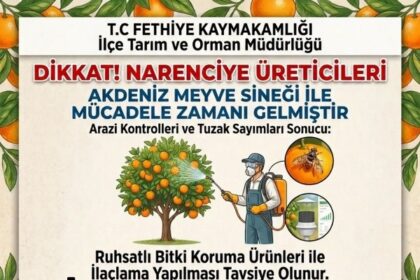 Narenciyede Akdeniz Meyve Sineği Uyarısı