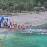 Kelebekler Vadisi'nde Açık Su Yüzme Yarışı Çekişmeli Geçti